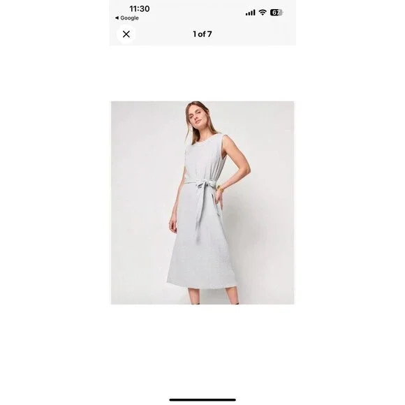 Faherty | Dresses | Faherty Dream Cotton Costa Dress Grey Dawn Womens Size  Xs 58 | Poshmark
